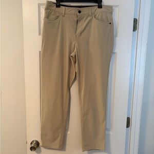 DKNY Men's Slim Fit Tan Pants